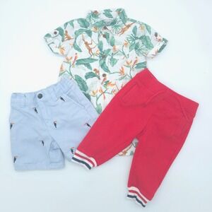 Janie and Jack Baby Clothing Lot-Jumper Shorts and Sweats Size 6-12 Months